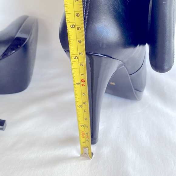 Brand New ! Brazilian Style Long Black Leather Boots.Inside Zipper - Size 39/8.5 - Picture 8 of 11